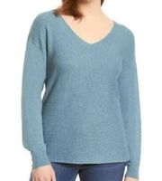 Ella Moss Sky Blue Kaylan Textured Sweater