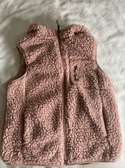 Women’s Size Small  Fluffy Zip Up Vest