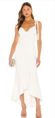 MAJORELLE Tenleigh Midi Dress in Ivory