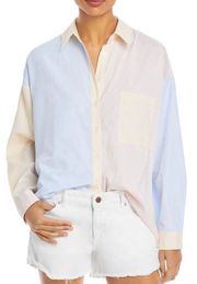 | Color-Block Button Down Shirt