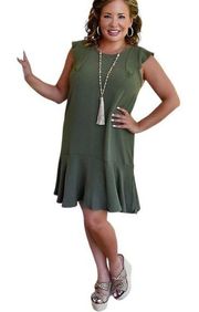 Boutique Brand Size 1XL  Green Dress