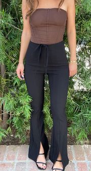 ZARA black flare leg pants