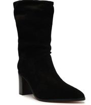 SCHUTZ Ashlee Block Suede Bootie New!