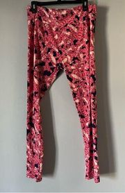 LuLaRoe Disney Tigger Leggings pink TC tall and curvy (12-18)