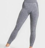 Gymshark 17.  Flex Leggings High Waisted Charcoal Marl & Smokey Teal