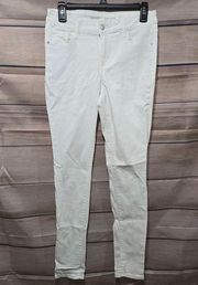 Old Navy  White Rockstar Mid-Rise Super Skinny Stretch Women's Jeans Size 4