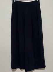 Club Monaco Navy Blue Wide Leg Cropped Culotte Dress Pants Size 0