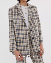 Dad Suit Plaid Blazer