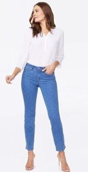 NYDJ • NWT Ami Skinny Polka Dot Ankle Jeans