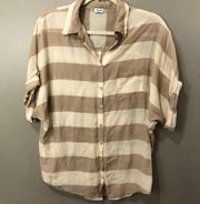 *LAST CHANCE* Splendid Small Beige Cream Striped Blouse