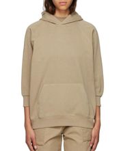 NWT Fear Of God Essentials 3/4 Sleeve 77 Oversized Hoodie in Oak XS