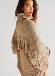 Free People Glacier Sweater in Natural Tan Size XL NWT Oversized Chunky Wool