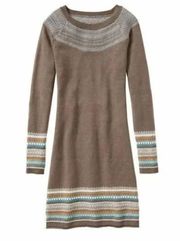 ATHLETA EUC FAIR ISLE SWEATER DRESS *HARD TO FIND*