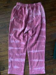 Tie Dye Pink Sweat Pants 