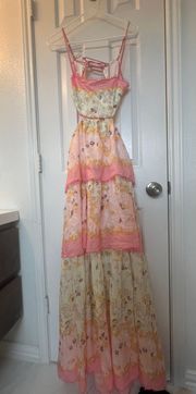 Vintage Free People Tiered Long Summer Dress