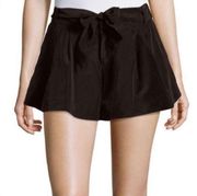 Parker Womens  Black Pleated Shorts