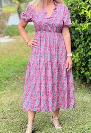 Simply Southern Maxi Dress in Seahorse Print