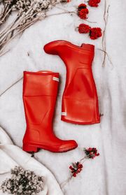 NWT  For Target Red Waterproof Rain Boots Womens Size 6