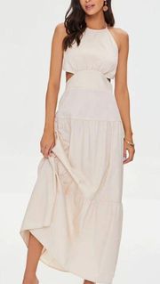 Halter Maxi Dress with Cut Outs