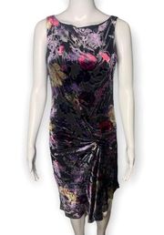 Haute Hippie Velvet Floral Women’s Sleeveless Burnout Dress Size XS