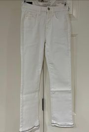 Women’s Size 00 Jen7 by  White Straight Ankle Jeans