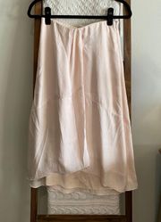 classic light pink maxi skirt