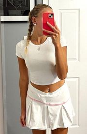 Nike  Y2K White & Pink Tennis Skirt