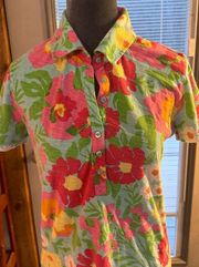 Vintage Lilly Pulitzer M button down blouse