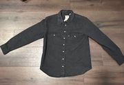 Levi Strauss Pearl Snap Black Button Up
