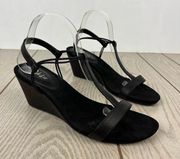 Style & Co. Mulan Wedge Sandals 11M Black $50