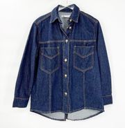 NWT ZARA Denim Jacket XS Blue