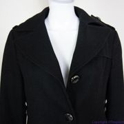 Keneth Cole women's  wool blend black coat, size 8