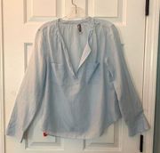 NWOT Calypso Silk Lightweight Blue Top