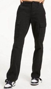 Good American NWT  Cargo Utility Pockets Ankle Tie Pants in Black - SIze 20