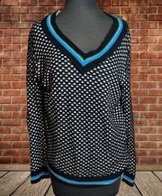 Vince Camuto Open Knit Dotted Sweater - Size Large