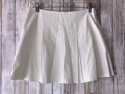 NWT BCBG White Faux Leather Skirt