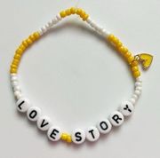 Eras Tour Friendship Bracelet Love Story with Heart Charm