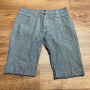 Tracy Evans Limited Chambray Gray Bermuda Walking Shorts Womens Size 5