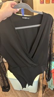 Black Lace Body Suit