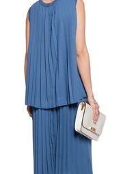 Adam Lippes Asymmetric Pleated Dress