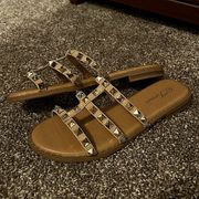 NWOB Forever - Gold Studded Sandals