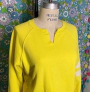 Splits59 Andi  L/S Sweatshirt in Yellow & Vintage White  Size:S