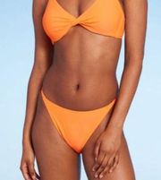 Orange Cheeky Bikini Bottoms