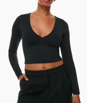 ARITZIA  V Neck Compression Shirt