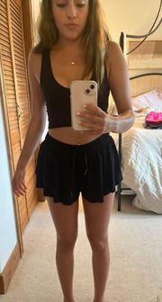 black  shorts