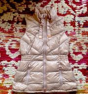 Banner Peak Down Vest Light Pink Rose Gold Women's Size Medium