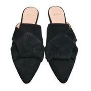 J. Crew Marina Slider Black Suede Flats Sz. 7