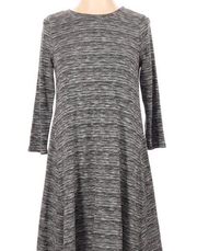 One Clothing grey cozy soft knit skater dress