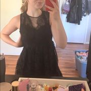 Lace black dress