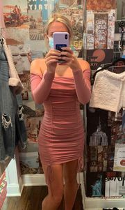 Pink Long Sleeve Dress